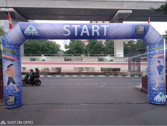 sewa balon gate bahan flexy Jakarta